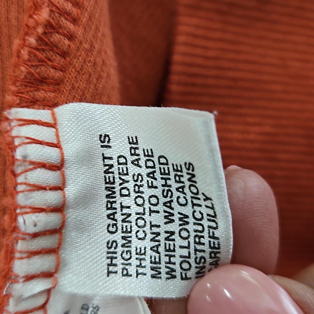 TOMMY BAHAMA RELAX YACHT ORANGE HALF ZIP PULLOVER XL/TG 100% COTTON - Picture 7 of 8